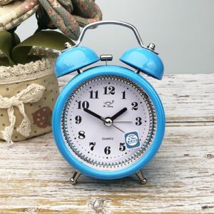 Metal Bell Alarm Clock With Night Light